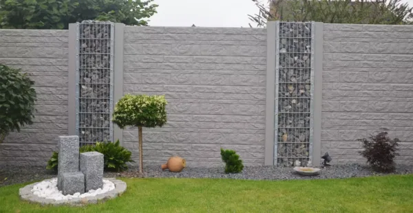 Betonzaunplatte Fels im modularen Klassik-System