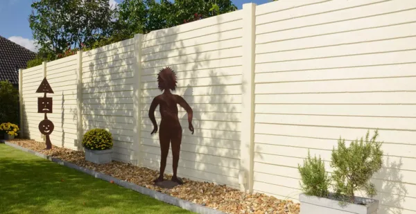 Betonzaunmotivplatte Solide für flexible Zaungestaltung und modernen Look