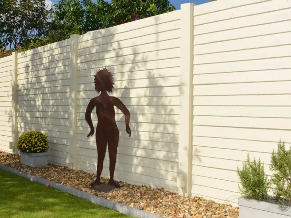 Betonzaunmotivplatte Solide für flexible Zaungestaltung und modernen Look