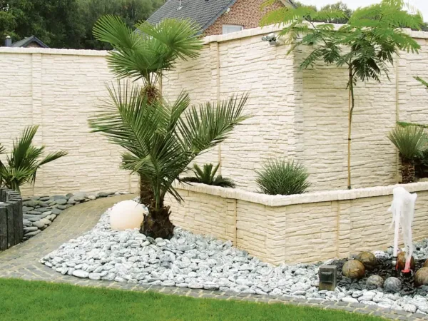 Nostalgie Motivplatte, mediterraner Charme für Gartenzaun