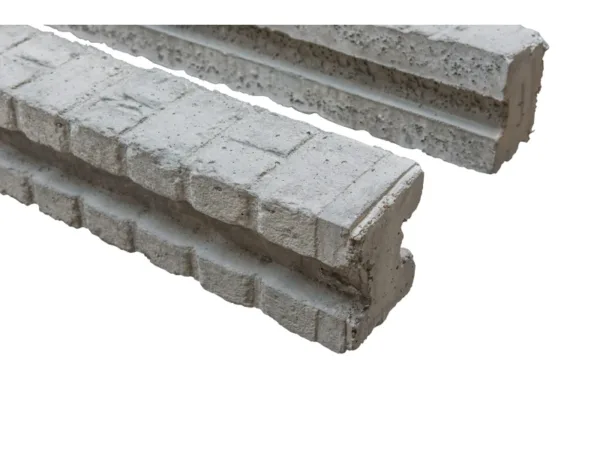 Betonzaunpfosten Nostalgie, passender Betonpfosten für Motivplatten im System Mediterran